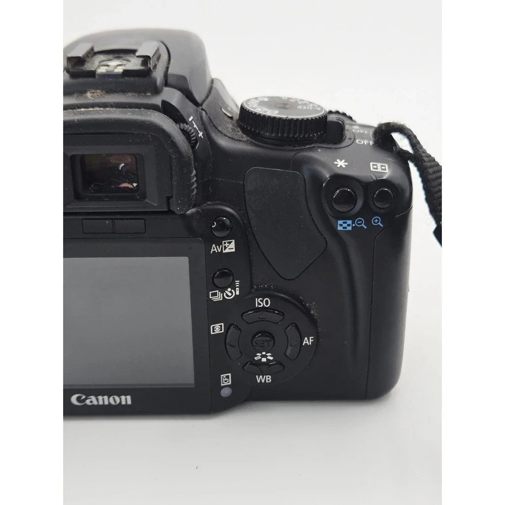 Canon EOS Digital Rebel XTi DSLR Camera Black w 18-55mm IS Lens- 50mm Lens WORKS